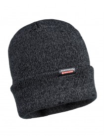 B026 Reflective Knit Beanie Insulatex Lined black